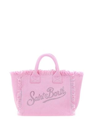 Borsa in canvas di cotone rosa SAINT BARTH KIDS | COL000100403L